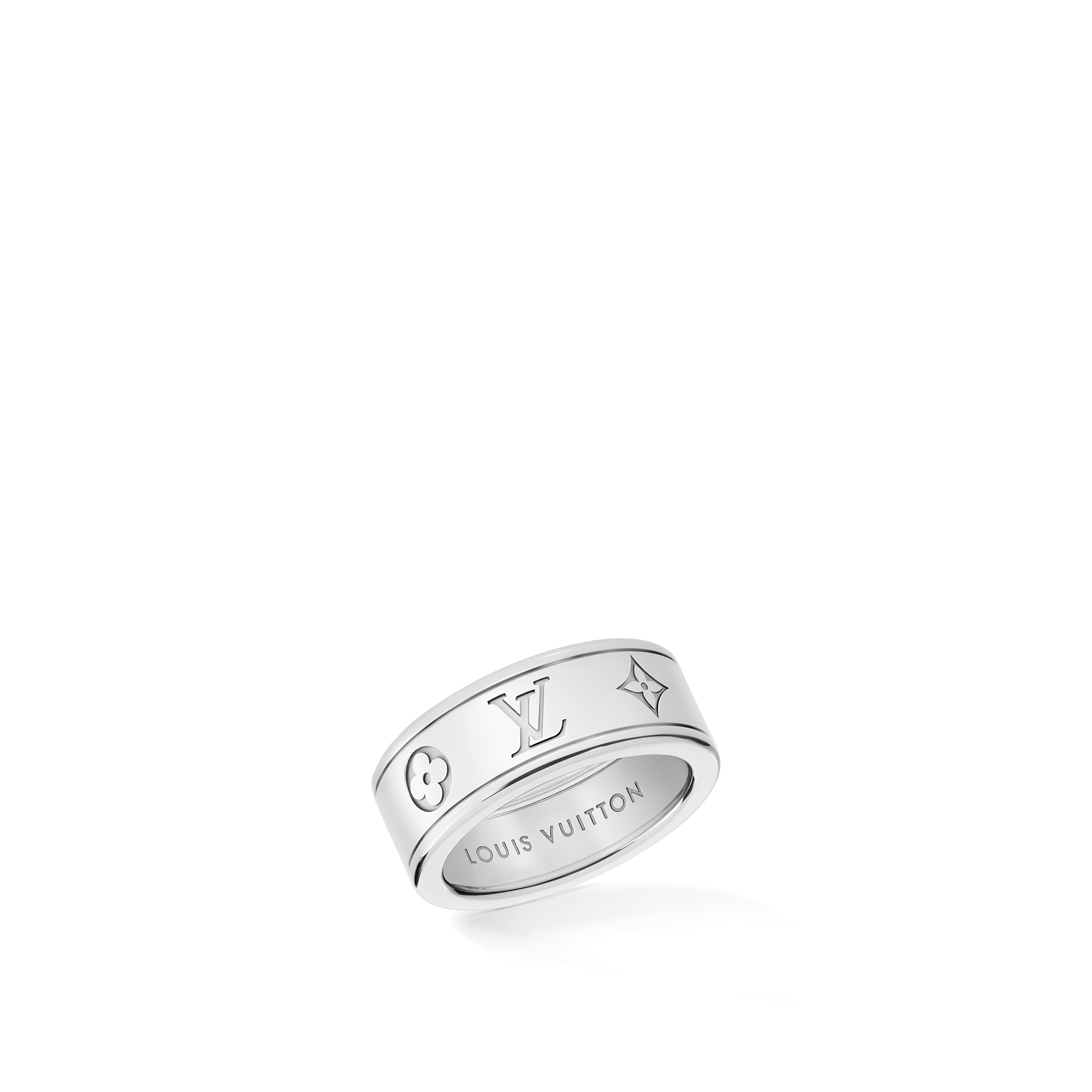 Les Gastons Vuitton Small Ring, White Gold